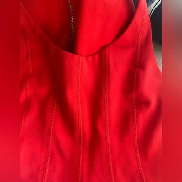 J crew red dress without sleeves and skirt with wide pleats size 6 - Picture 10 of 13